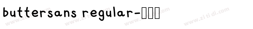buttersans regular字体转换